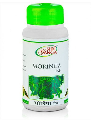 MORINGA Tab. Shri Ganga Pharmacy (Моринга, детокс и антиоксидант, Шри Ганга), 60 таб.