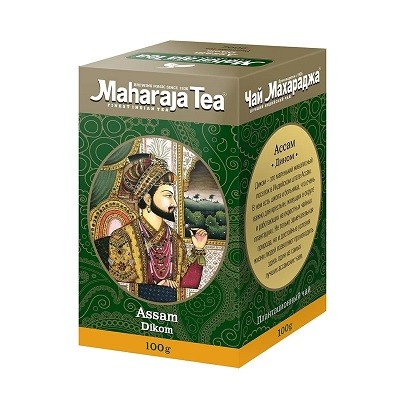 Купить Чай индийский чёрный байховый Махараджа Ассам Диком, 100 г