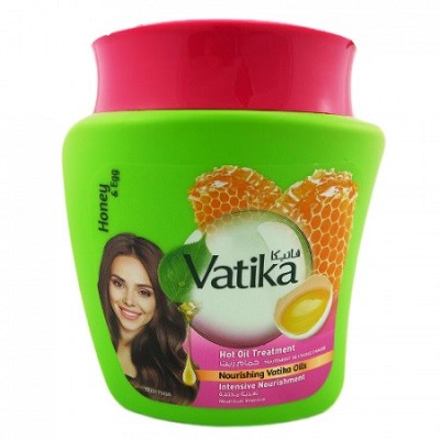 Маска для волос Мед и Яйцо Интенсивное питание Дабур Ватика (Dabur Vatika Hair mask Intensive nourishment) 500г