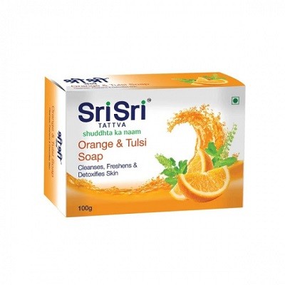Купить Мыло с Апельсином и Тулси (100 г), Orange & Tulasi Soap, произв. Sri Sri Tattva