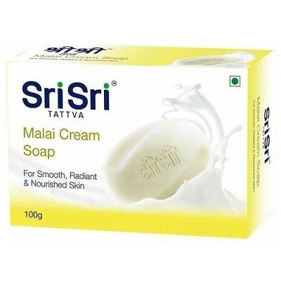 Купить мыло сливочный крем MALAI CREAM Soap, Sri Sri Tattva 100 г