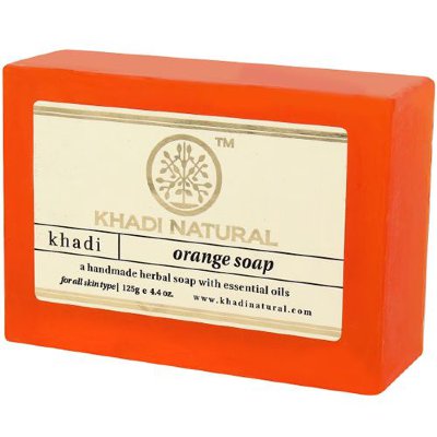 Мыло ручной работы Кхади"Апельсин" Khadi orange soap