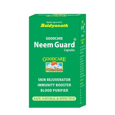 Купить NEEM GUARD Goodсare Baidyanath (Ним Гуард, средство для очищения кожи и крови, Бадьянатх), 60 капс.