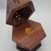 Купить Деревянная подставка для конусных благовоний "Пирамида лого Лотос" d-10cm/h-16cm