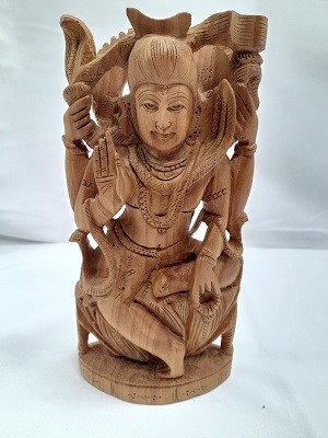 Статуэтка из дерева ручной работы"Шива". 20*5*10см.