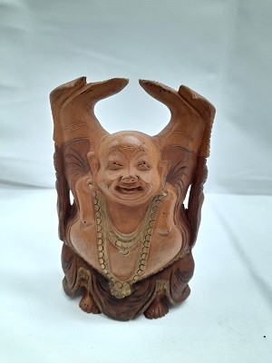 Статуэтка деревянная "Будда" 15*4,5*9см.
