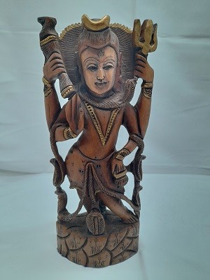 Статуэтка из дерева ручной работы"Шива". 30*6*12.5см.