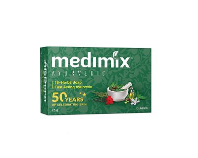 Купить Мыло на основе 18 трав (75 г), Ayurvedic Soap with 18 Herbs, произв. Medimix