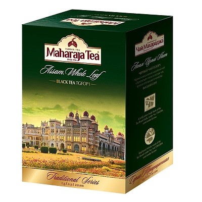 Чай черный Махараджа Ассам Цельнолистовой 100г. Maharaja Tea Assam Whole Leaf 100g