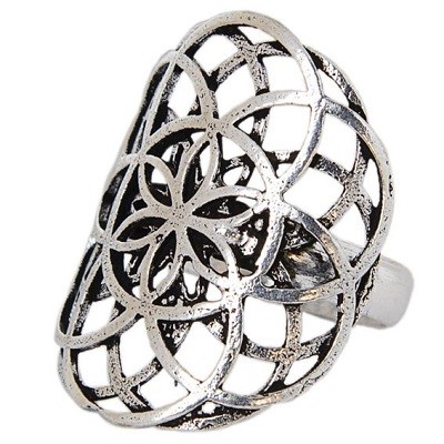 Купить кольцо металлическое в этно стиле