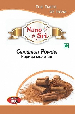 Корица молотая Нано Шри / Cinnamon ground Nano Sri 100 гр