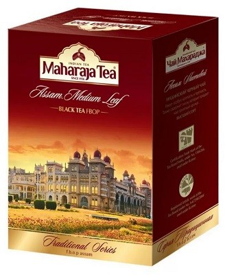 Чай чёрный листовой Махараджа Assam Medium Leaf (FBOP) Maharaja Tea, 100 г