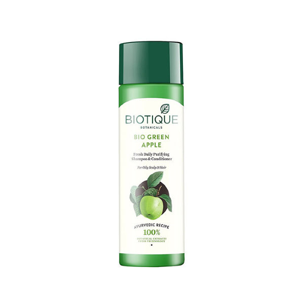 Купить Шампунь-кондиционер для восстановления волос Биотик Био Зеленое Яблоко (Biotique Bio Green Apple Fresh Daily Purifying Shampoo&Conditioner), 190мл