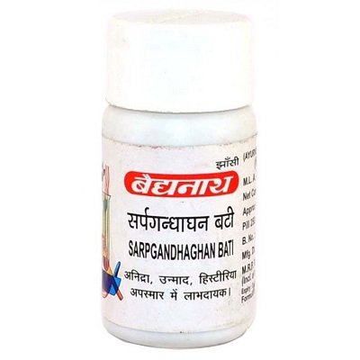 Сарпагандхагхан бати Байдинатх (Sarpgandhaghan Bati Baidyanath), 10 гр (40 таблеток)