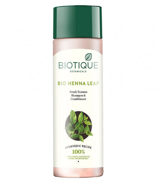 Купить Шампунь-кондиционер Биотик Био Хна (Biotique Bio Henna Leaf Fresh Texture Cleanser Shampoo&Conditioner), 190мл