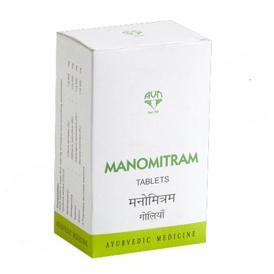Маномитрам, аюрведа (Manomitram Avn Ayurveda), 90 таблеток - улучшения памяти, защита от стресса, депрессии