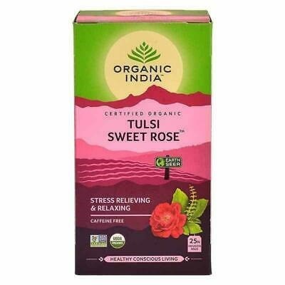 Чай Тулси Сладкая Роза Органик Индия 25пакетиков/TULSI SWEET ROSE, Organic India