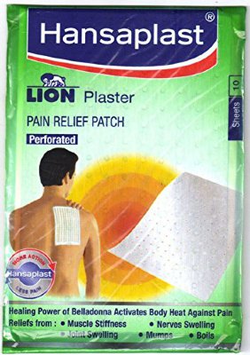 Пластырь Лион хансапласт (Lion plaster Hansaplast) при болях в спине, шее, коленях, 10 шт.