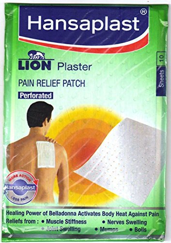 Купить Пластырь Лион хансапласт (Lion plaster Hansaplast) при болях в спине, шее, коленях, 10 шт.