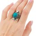 Купить  кольцо металлическое в этно стиле с натуральными камнями