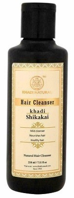 Травяной шампунь Кхади "Шикакай", 210 мл. Khadi Shikakai Hair Cleanser Mild Cleanser 210ml