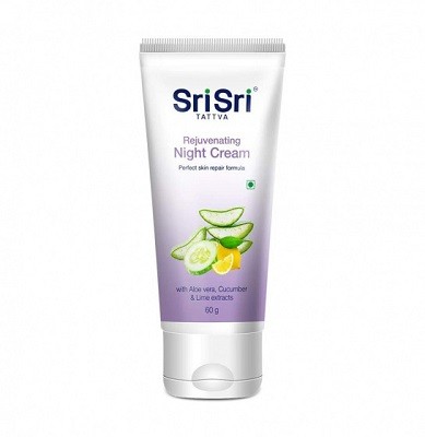Омолаживающий ночной крем для лица (60 мл), Rejuvenating Night Cream, произв. Sri Sri Tattva