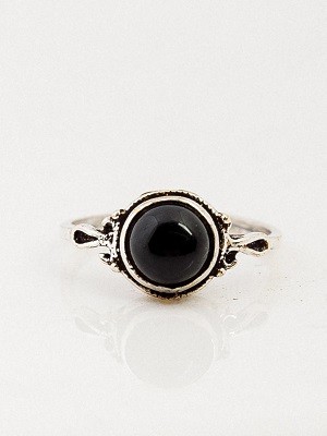 Купить кольцо металлическое в этно стиле с натуральными камнями