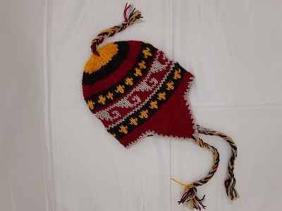Купить Непалская вязаная шапка из ячей шерсти. Этностиль.