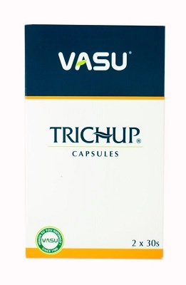 Травяные капсулы для роста волос Тричуп, 60 кап, производитель Васу; Trichup Capsules Hair Nourishment, 60 caps, Vasu