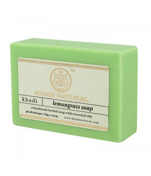 Купить Мыло ручной работы Кхади лимонник khadi lemongrass soap 125гр.