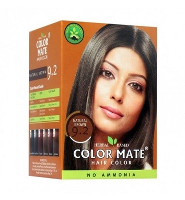 Color Mate Hair Color Natural Brown 9.2 no Ammonia (5pcs*15g) / Краска для Волос Цвет Натуральный Коричневый Тон 9.2 без Аммиака (5шт*15гр)