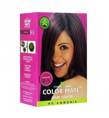 Color Mate Hair Color Mahogany 9.5 no Ammonia (5pcs*15g) / Краска для Волос Цвет Красное Дерево Тон 9.5 без Аммиака (5шт*15гр)