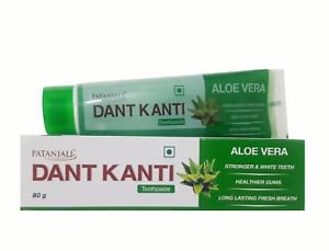 Аюрведическая зубная паста патанжали «Алоэ Вера» Dant Kanti Patanjali 80 гр.