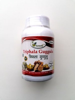 Купить Трифала Гуггул  (Trifala Guggull) 80 Таблеток ( Кармешу/ Karmeshu) 250 МГ