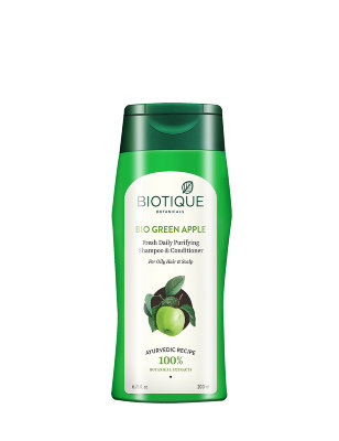Шампунь-кондиционер для восстановления волос Биотик Био Зеленое Яблоко (Biotique Bio Green Apple Fresh Daily Purifying Shampoo&Conditioner), 200мл