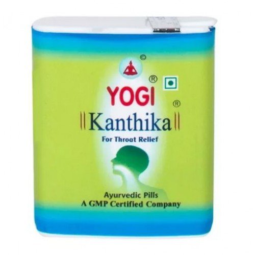 Купить от боли в горле и простуды Йоги Кантика Йоги Аюрведа (Yogi Ayurveda Kanthika), 70 драже