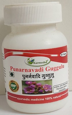 Купить Пунарнавади Гуггул Кармешу (Punarnavadi Guggul Karmeshu) 80 таб 500 мг 