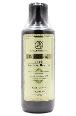 Купить Шампунь для волос Амла и Ритха, 210 мл, производитель Кхади; Amla & Reetha Hair Cleanser, 210 ml, Khadi