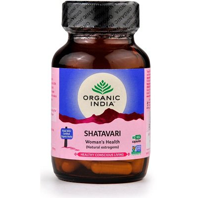 Шатавари Органик Индия (Shatavari Organic India), 60 капсул – женское здоровье