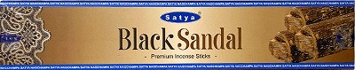 Благовония Сатья Черный Сандал Премиум Black Sandal Satya, 15 гр