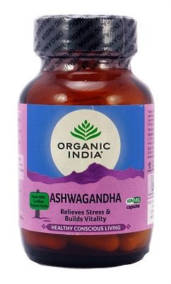 Ашвагандха Органик Индия - для укрепления нервной системы / Ashwagandha Organic India 60 кап