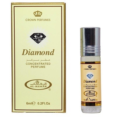 Масляные духи БРИЛЛИАНТ Аль-Рехаб/Al-Rehab Concentrated Perfume DIAMOND 6ml