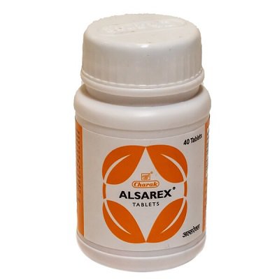 Антацидные и противоязвенные таблетки Алсарекс, 40 таб, производитель Чарак; Alsarex, 40 tabs, Charak