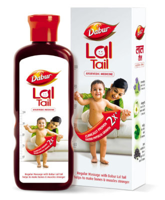 Детское массажное масло, 200 мл, производитель Дабур; Lal Tail, 200 ml, Dabur