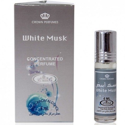 Масляные духи БЕЛЫЙ МУСК Аль-Рехаб 6 мл. / Al-Rehab Concentrated Perfume WHITE MUSK 